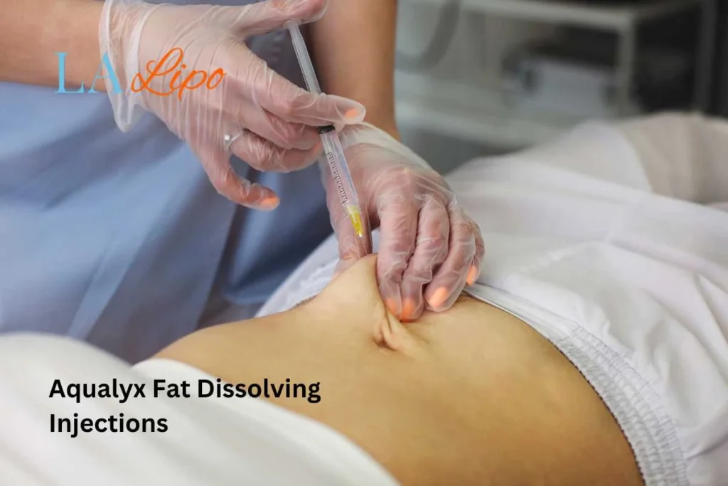 woman having fat dissolving injections Greenford in the stomach