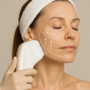 Woman having HI-FU to reduce wrinkles call LA LIPO Greenford Now!