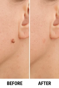 Skin tags removal Greenford before and after