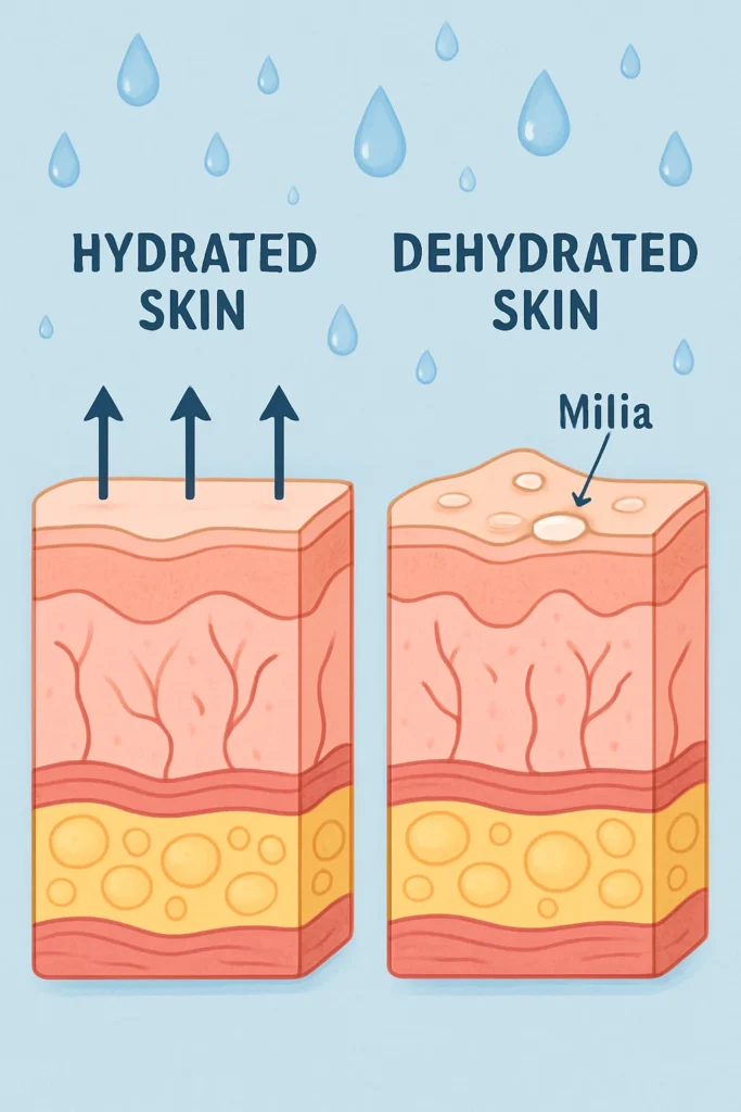 The importance of hydration and milia production Greenford