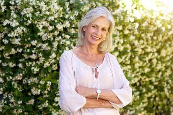 Older woman happy with urinary incontinence treatment Greenford