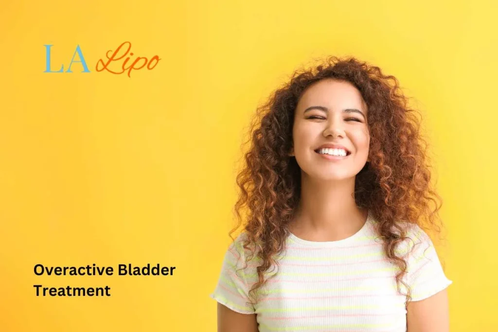 woman smiling about overactive bladder treatment Greenford solutions